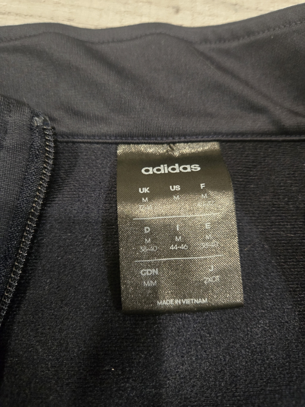 Adidas Navy Track Jacket with White Stripes - Picture 2 of 8